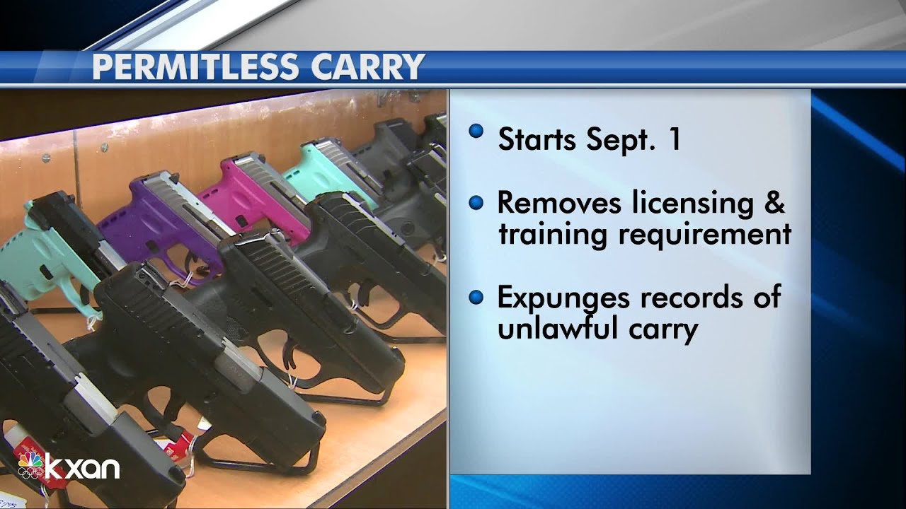 Permitless Carry Bill Signed Into Law, Will Take Effect Sept. 1 - YouTube