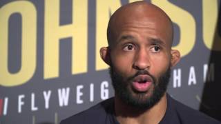 UFC 197   DEMETRIOUS JOHNSON AT MEDIA DAY " WE'LL DIG UP HIS BODY AND FIND THE BOOK OF KNOWLEDGE "