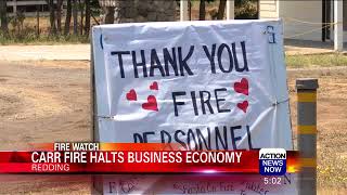 Carr Fire Slows Redding Businesses