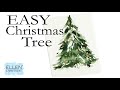 How to Paint and EASY Christmas Tree! @ellencrimitrent
