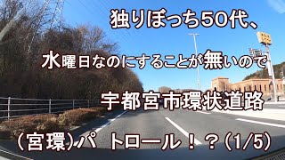 独りぼっち５０代、水曜日なのにすることが無いので、宇都宮市環状道路（宮環） パトロール！？（1/5）