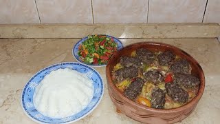 تبليها وفي الطاجن رصيها🫔الطاجن المتييييين اتحداكي تكوني دوقتي زيه طاجن بطاطس بالكفتة😋علي طريتي خيال👌