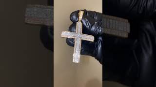 10KT Gold Diamond 2.21ct Cross pendant