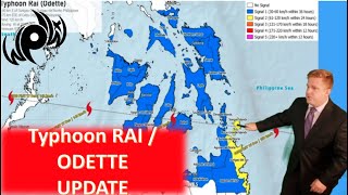 Typhoon Rai / Odette Nearing Landfall Thursday Morning in the Philippines Update