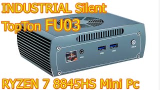 Topton FU03 Silent Fanless RYZEN 7 8845HS Mini Gaming Radeon 780m PC Unboxing Review #wisebuyreviews