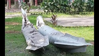 Fall down oil tank moving aircraft I  চলন্ত বিমান থেকে তেল ট্যাংক পড়লো মাটিতে