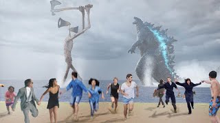 Godzilla Vs Siren Head In Real Life | Part- 2