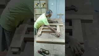 ประกอบบานประตูรั้วระเบียง #woodworking #งานไม้ #ไม้จริง