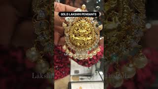 Gold Lakshmi pendants