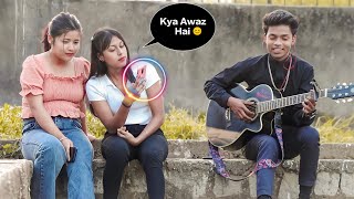 Singing Badly With Twist || Prank On Cute Girls || Impressing Girl With Singing || Epic Reactions