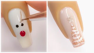 Unhas decoradas fáceis de fazer para o natal 🎄