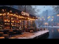 smooth winter jazz in a cozy coffee shop ⛄ relaxing music for winter nights