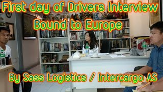 First Day of Filipino Truck Drivers Interview bound to Europe. By Intercargo Scandinavian AS