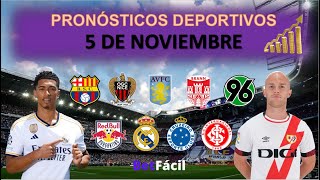 ✅⚽ APUESTAS DEPORTIVAS DOMINGO 5 DE NOVIEMBRE | PRONOSTICOS DEPORTIVOS HOY 💸