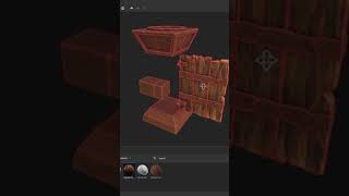 3D Modelling& texturing Timelapse of a old stylized door