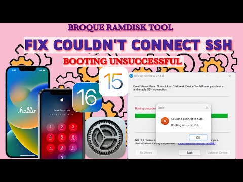 Broque Ramdisk SSH Connection Error: How to resolve booting unsuccessful  Free iCloud bypass tool