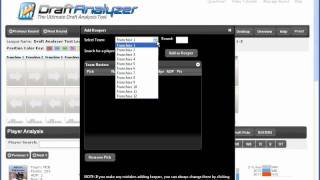 MyFantasyLeague and Draft Analyzer