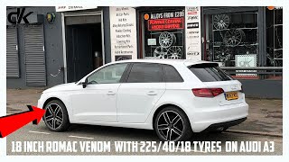 18 inch Romac venom With 225/40/18 tyres On Audi A3