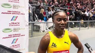 Olympic 100m Champion Julien Alfred Wins 300m At New Balance Indoor Grand Prix In 36.16