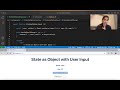React useState ⚛️ with Objects & User Input ✍️ | React Tutorial for beginners