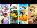 Talking Tom Gold Run Christmas Update vs Halloween Update vs Summer Of Sports vs Skateboard Gameplay