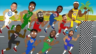 TOP 10 FASTEST NBA PLAYERS! (NBA Animation & Ranking)