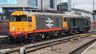 Locomotive Services 20107+20118 At Sheffield From Crewe H.S To Whitby