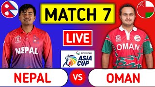Nepal Vs Oman Live | NEP vs OMA | ACC Premier Cup