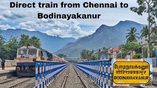 TRAIN to BODINAYAKANUR from CHENNAI | Madurai - Bodi | 20601 Inaugural Journey | Indian Railways