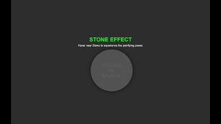 css_creative_over_internet: The Stone Effect | Advanced CSS Hover Animation \u0026 Transformation