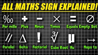 All Math Symbols Explained | Basic to Advanced Signs with Examples"
