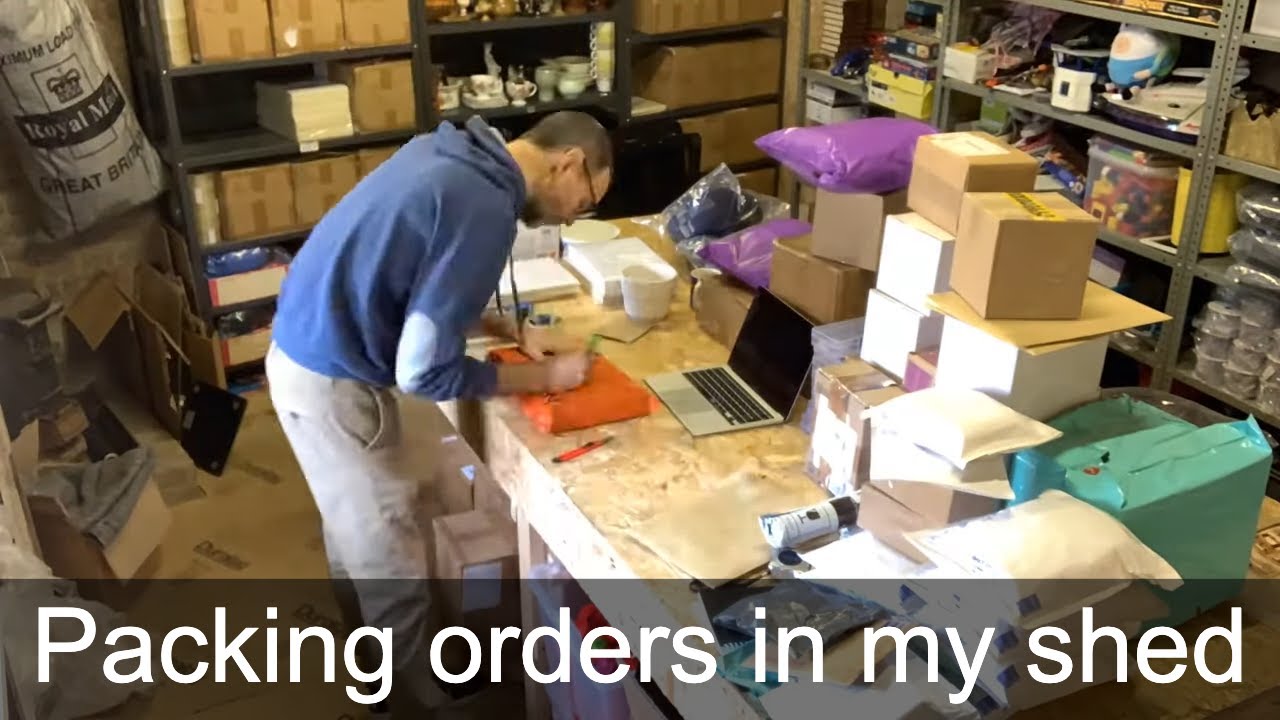 Packing Ebay Orders In My Shed Youtube