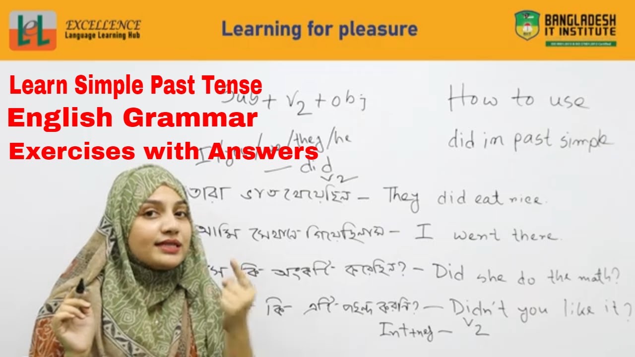 Learn Simple Past Tense English Grammar Exercises With Answers - YouTube