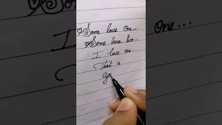 love 😍 #ytshorts #shortsfeed #youtubeshorts #handwriting #calligraphy #cursive #cursivewriting