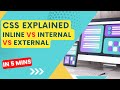 CSS101: The Difference Between Inline, Internal, and External CSS