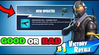 *NEW* SUB MACHINE GUN IN FORTNITE BATTLE ROYAL (16 KILL SOLO WIN!)