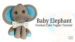 Elephant | Fondant Cake Topper Tutorial