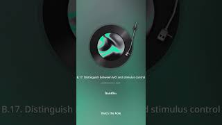 B 17 Distinguish between MO and stimulus control