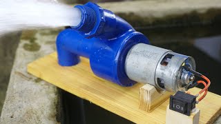 How to make a super strong water pump from 775 motor and PVC pipe