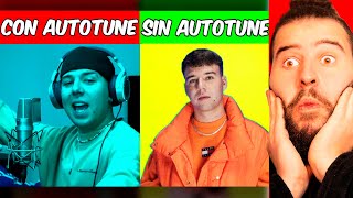 Canciones CON AUTOTUNE vs SIN AUTOTUNE | Versión Latina e Inglesa #2