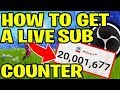 HOW TO GET A LIVE SUB COUNTER IN OBS STUDIO 2020 | LIVE Sub Counters Are Back