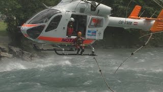 Landes-Hubschrauber-Übung der Wasserrettung Tirol