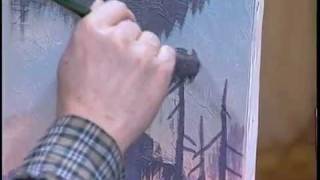 Jerry Yarnell teaches you to paint spanish moss on cypress trees
