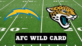 2022-23 AFC Wild Card Los Angeles Chargers vs. Jacksonville Jaguars LIVE Commentary