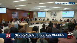 MSU Board of Trustees Meeting resumes following disruptions