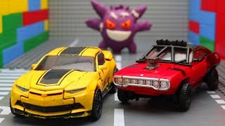 Transformers Bumblebee Movie Shatter, Optimus Prime Truck Superhero toys! LEGO car experimental