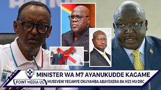 LUNO! OLUTALO LWA WA UGANDA NE RWANDA LUZEEMU MINISTER WA M7 AYANUKUDDE KAGAME KU BY'ABYEKERA BA M23