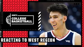 Reacting to the West Region of the NCAA Tournament | Bracketology