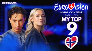 🇳🇴 Melodi Grand Prix 2025 | My Top 9 | Eurovision 2024