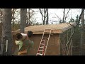 sheathing the roof cabin build ep.10